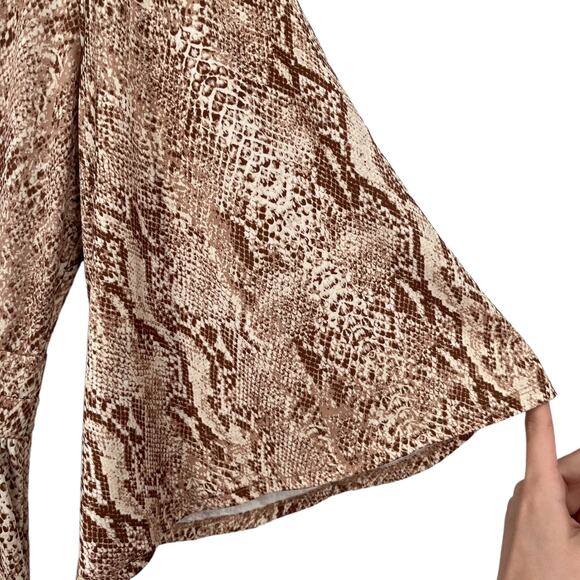 L'Agence dress Fontana cutout maxi brown size 8 - Picture 4 of 9